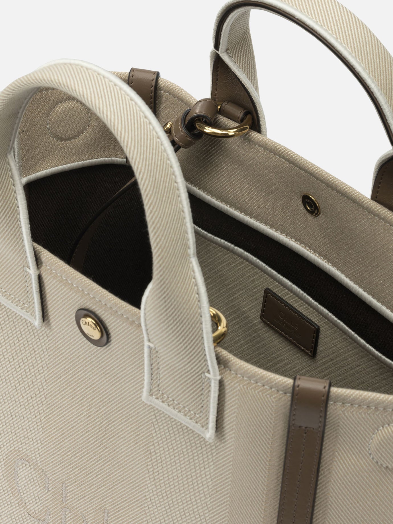 Small bags 91% recycled cotton 6% polyester 3% other fibres  Beige - Chloé Women | PDP | VIETTI Online Store | thumbnail_5