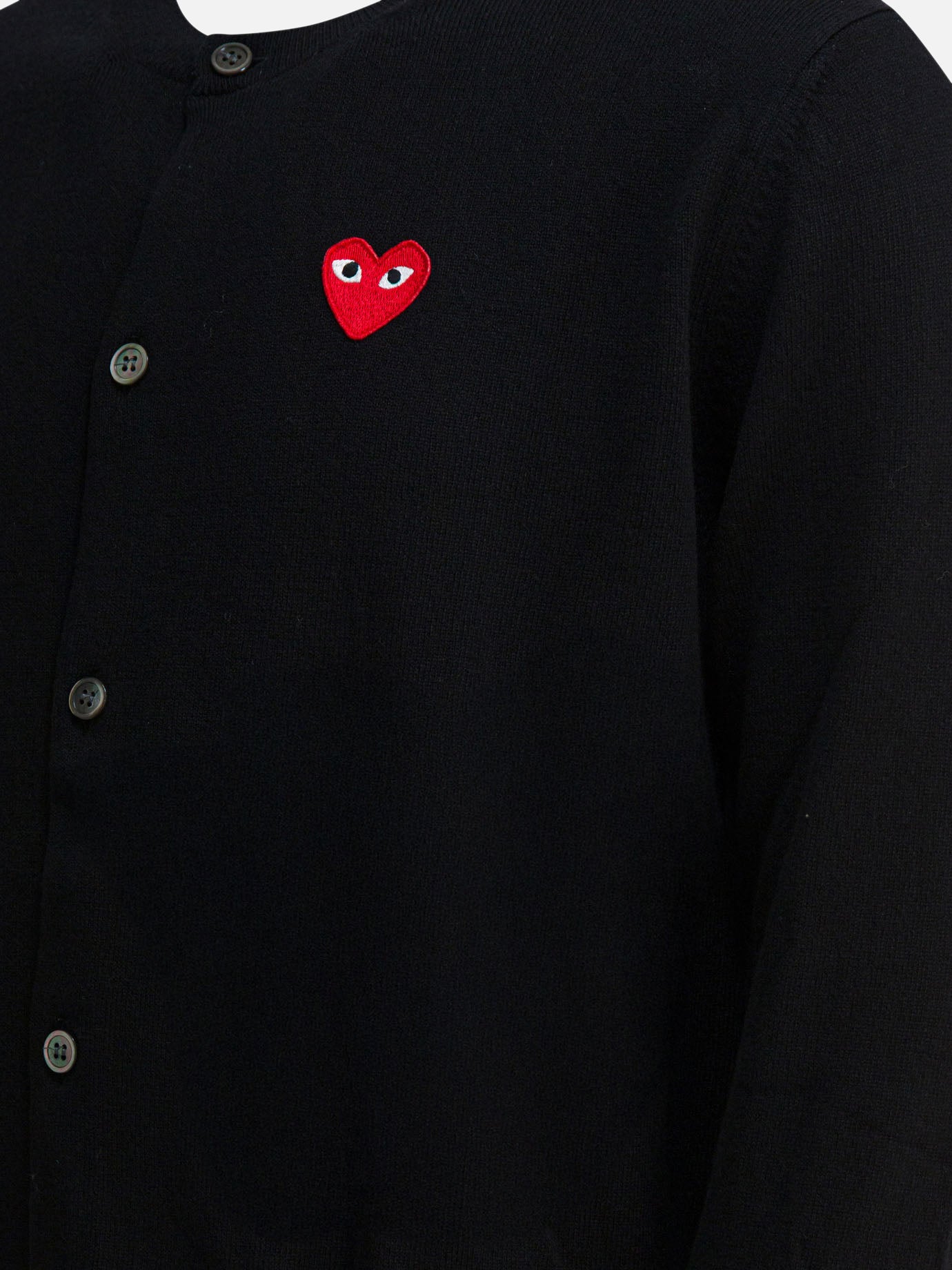 Cardigan Logo  Nero - Comme Des Garçons Play Uomo | PDP | VIETTI Online Store | Zoom-Modal_4
