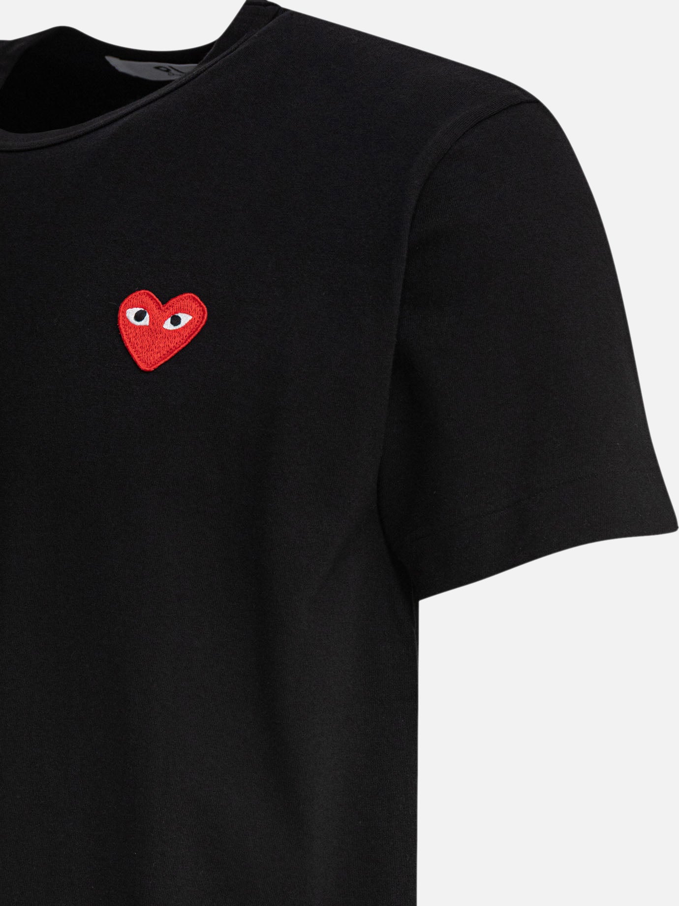 Crewneck t-shirts Logo  Black - Comme Des Garçons Play Men | PDP | VIETTI Online Store | thumbnail_4