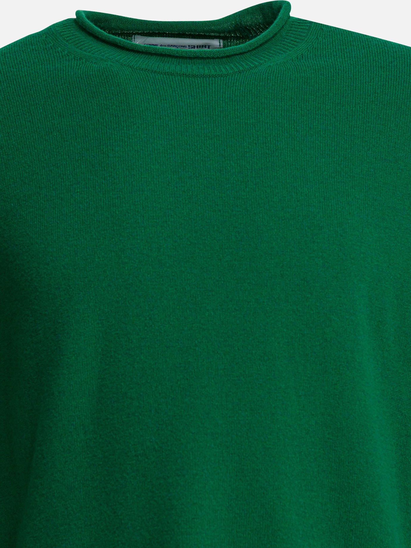 Crewneck sweaters Solid colour  Green - Comme Des Garçons Shirt Men | PDP | VIETTI Online Store | thumbnail_3