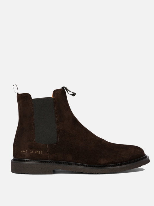 Chelsea boots 100% suede - 100% rubber  Brown - Common Projects Men | PLP | VIETTI Online Store 
