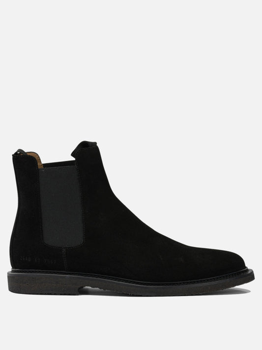 Chelsea boots 100% suede - 100% rubber  Black - Common Projects Men | PLP | VIETTI Online Store 

