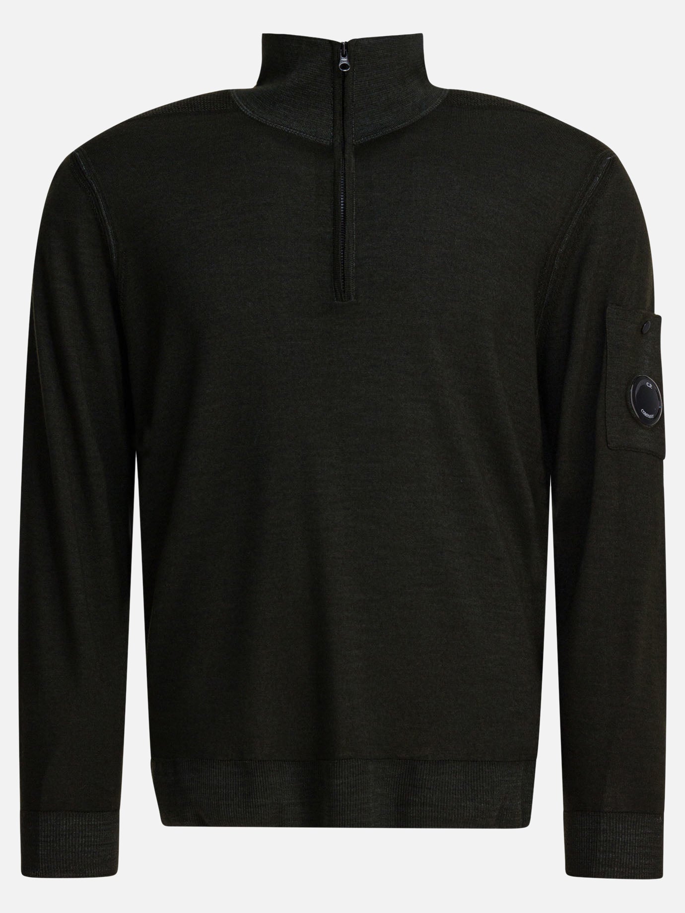 Half zip sweaters Solid colour  Grey - C.P. Company Men | PDP | VIETTI Online Store | thumbnail