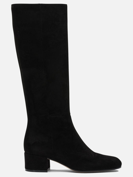 Al ginocchio 100% suede - 100% leather  Nero - Gianvito Rossi Donna | PDP | VIETTI Online Store 
