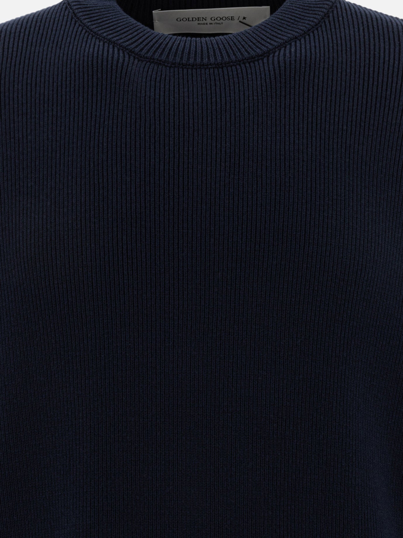 Crewneck sweaters Logo  Blue - Golden Goose Men | PDP | VIETTI Online Store | thumbnail_3