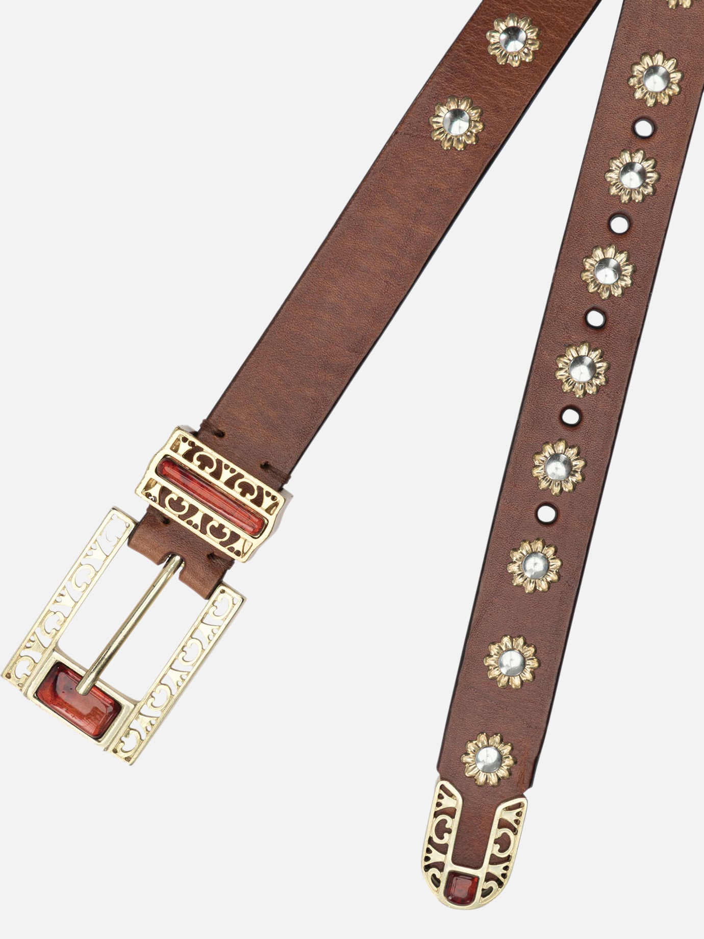 Cinture in pelle Solid colour  Marrone - Golden Goose Donna | PDP | VIETTI Online Store | thumbnail_2