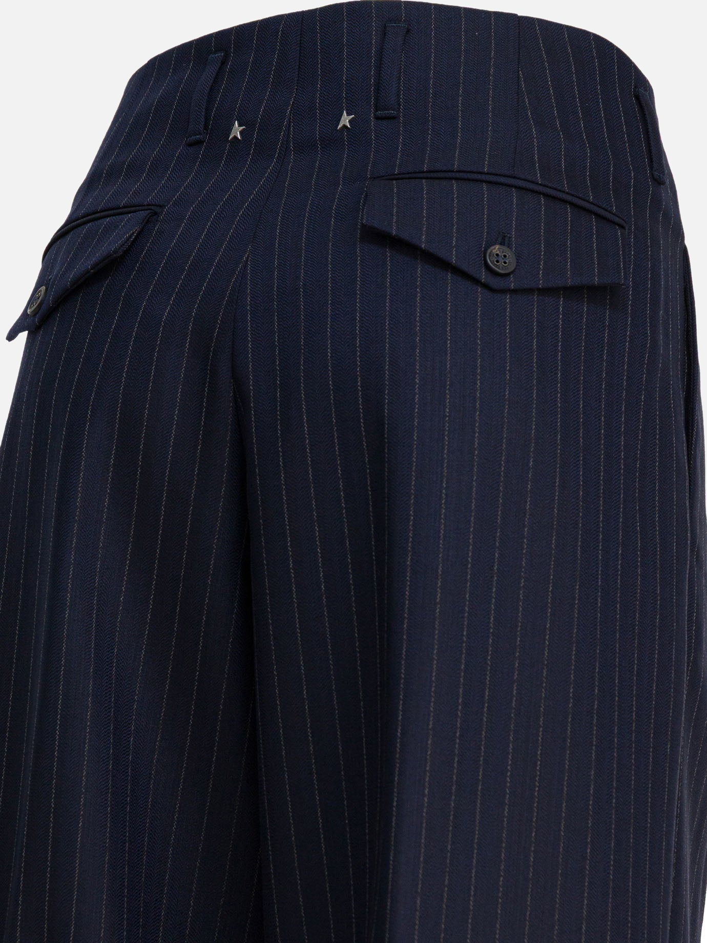 Leisure trousers Solid colour  Blue - Golden Goose Women | PDP | VIETTI Online Store | thumbnail_4
