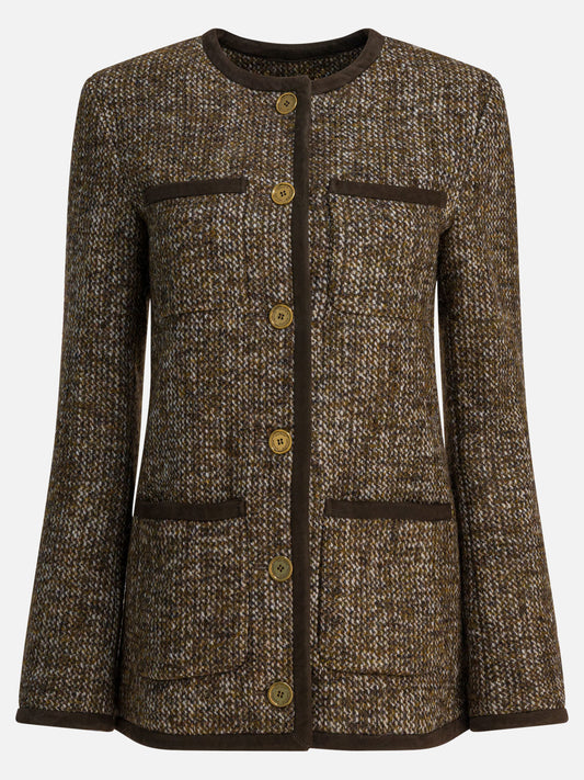 Blazer Tweed  Marrone - Golden Goose Donna | VIETTI Online Store 
