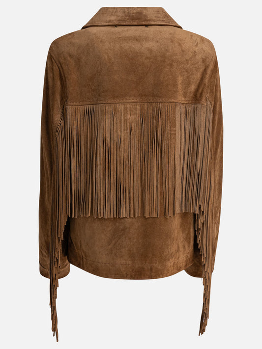 Giacche in pelle Solid colour  Marrone - Golden Goose Donna | PLP | VIETTI Online Store | 2
