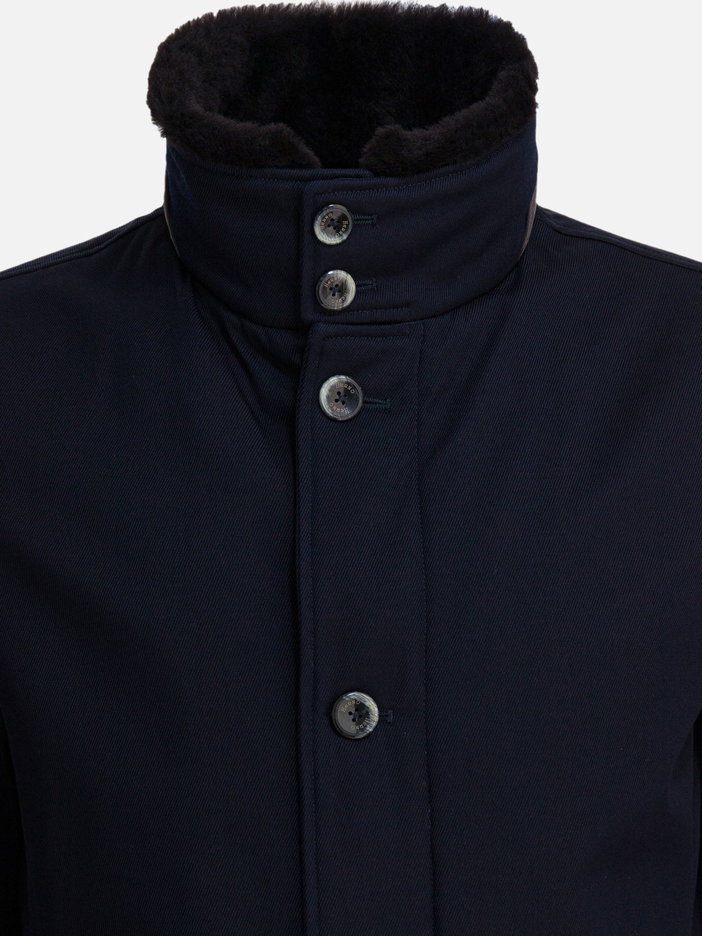 Cappotti lunghi Solid colour  Blu - Herno Uomo | PDP | VIETTI Online Store | Zoom-Modal_3
