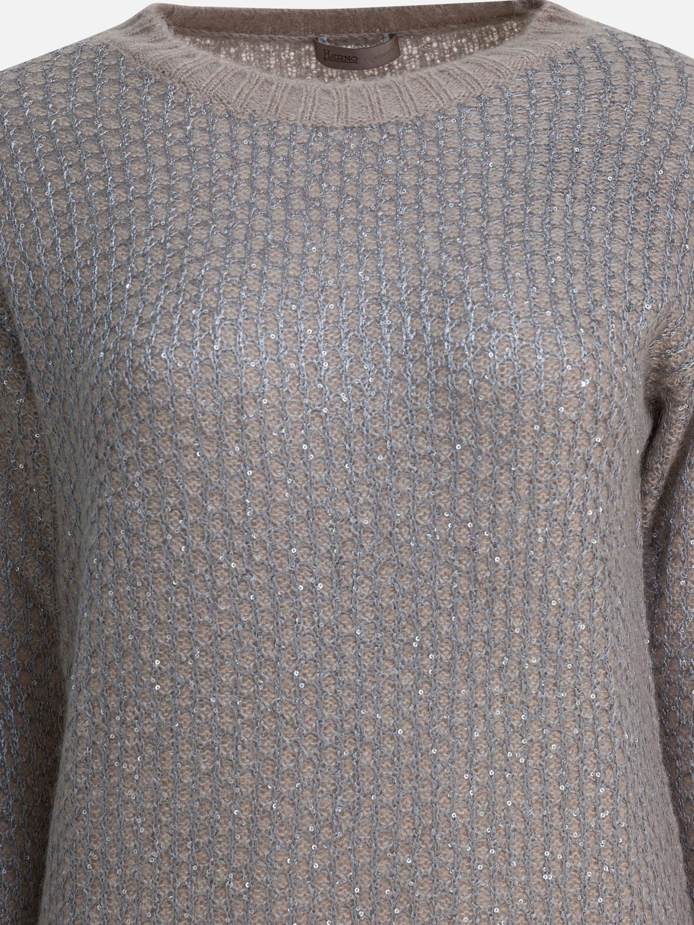 Maglioni girocollo Embellished  Beige - Herno Donna | PDP | VIETTI Online Store | thumbnail_3