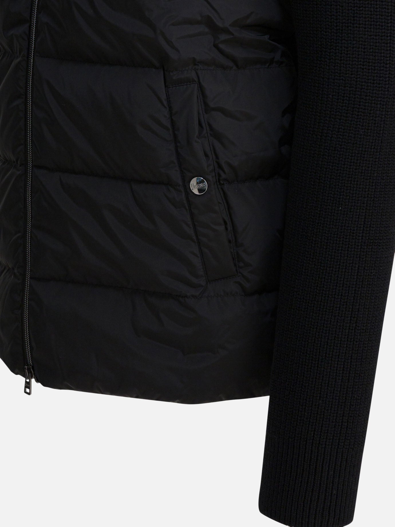 Piumini corti Solid colour  Nero - Herno Uomo | PDP | VIETTI Online Store | Zoom-Modal_4

