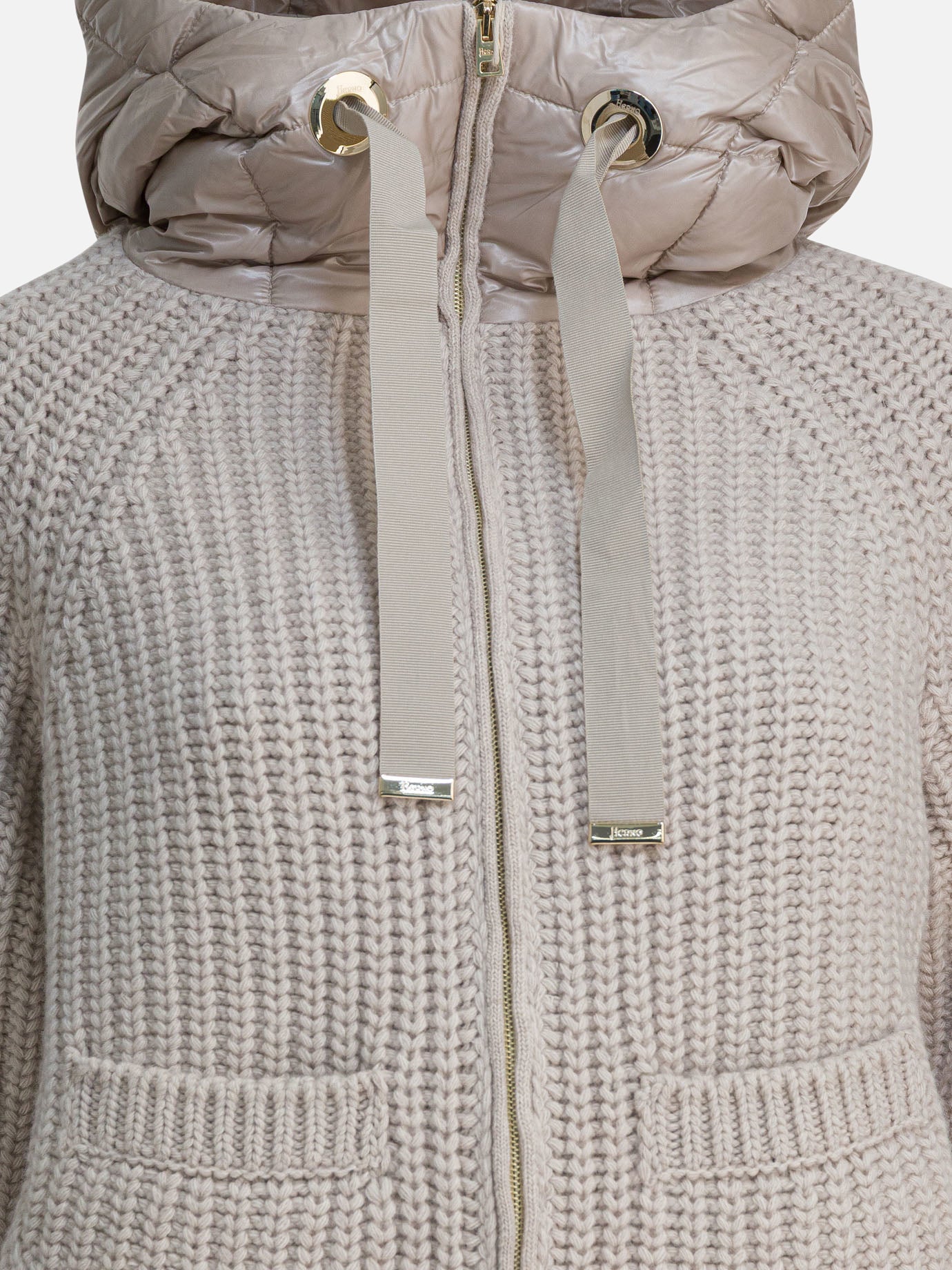 Piumini corti Solid colour  Beige - Herno Donna | PDP | VIETTI Online Store | thumbnail_3