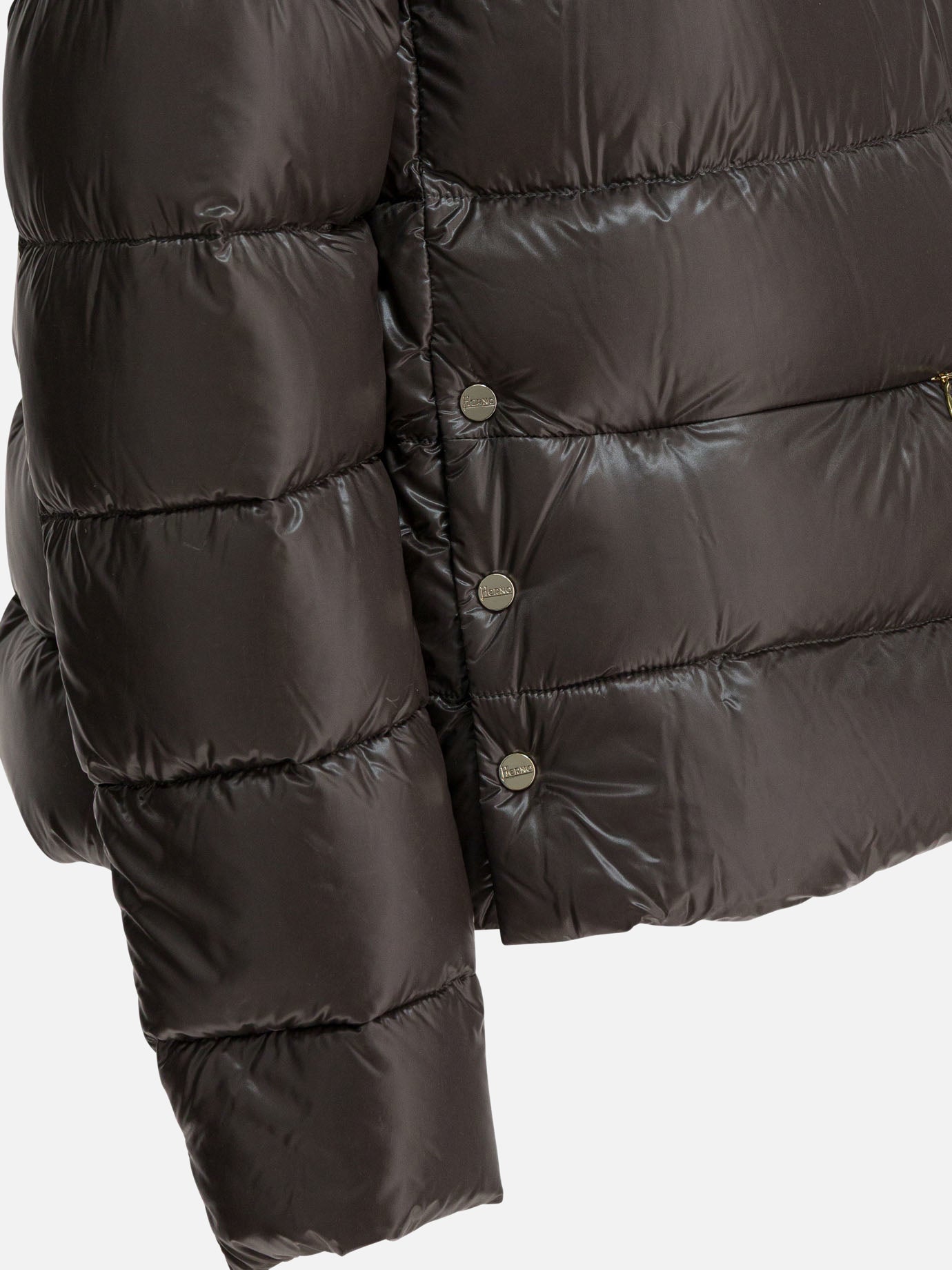Piumini corti Solid colour  Grigio - Herno Donna | PDP | VIETTI Online Store | Zoom-Modal_4
