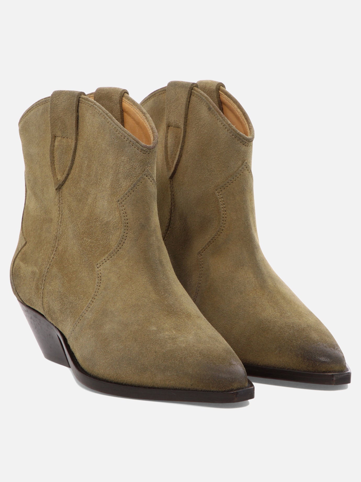 Cowboy 100% calf velvet leather - 100% cow leather  Beige - Isabel Marant Women | PDP | VIETTI Online Store | Zoom-Modal_2
