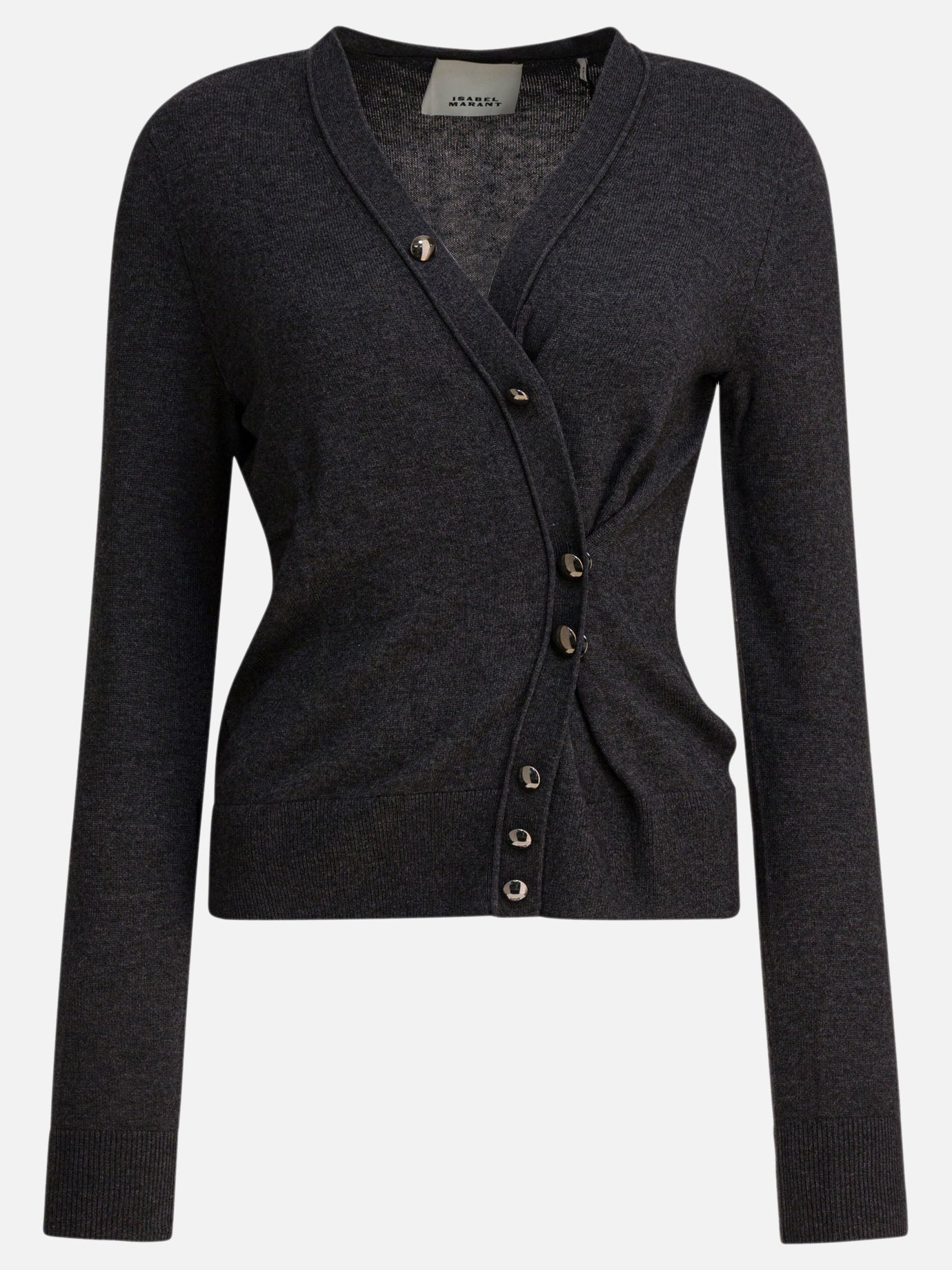 Cardigans Solid colour  Grey - Isabel Marant Women | PDP | VIETTI Online Store | Zoom-Modal
