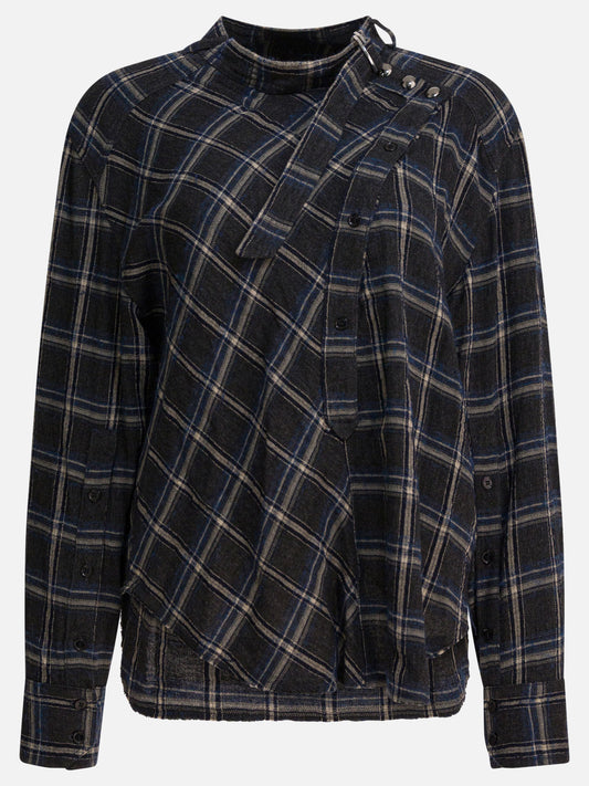 Blouses Check  Blue - Isabel Marant Women | PLP | VIETTI Online Store 
