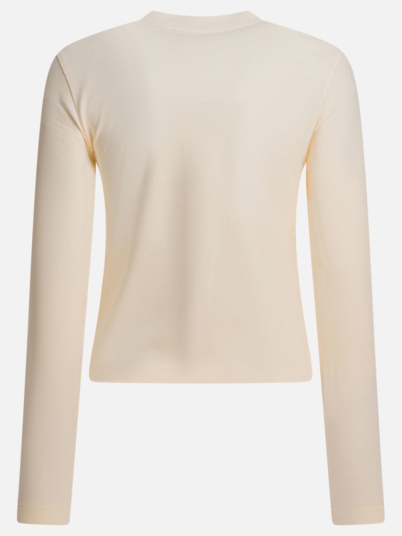 Crewneck t-shirts Logo  Beige - Jacquemus Women | PDP | VIETTI Online Store | thumbnail_2
