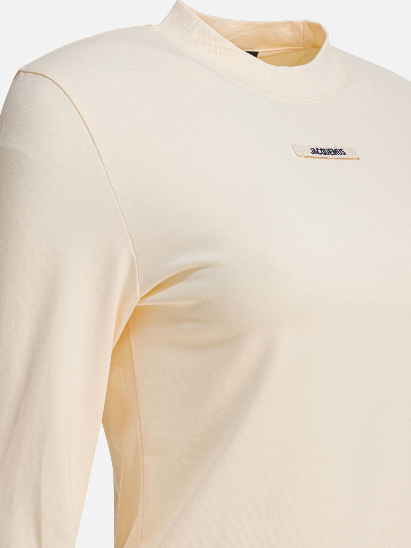 Crewneck t-shirts Logo  Beige - Jacquemus Women | PDP | VIETTI Online Store | thumbnail_4