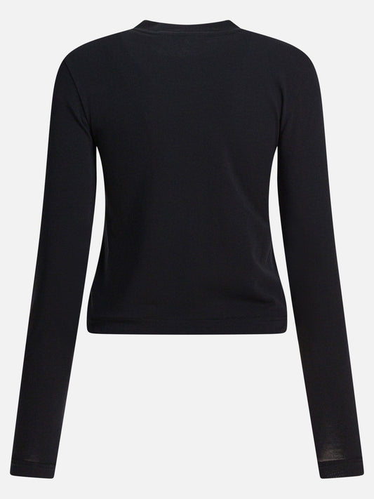 T-shirt girocollo Logo  Nero - Jacquemus Donna | PLP | VIETTI Online Store | 2
