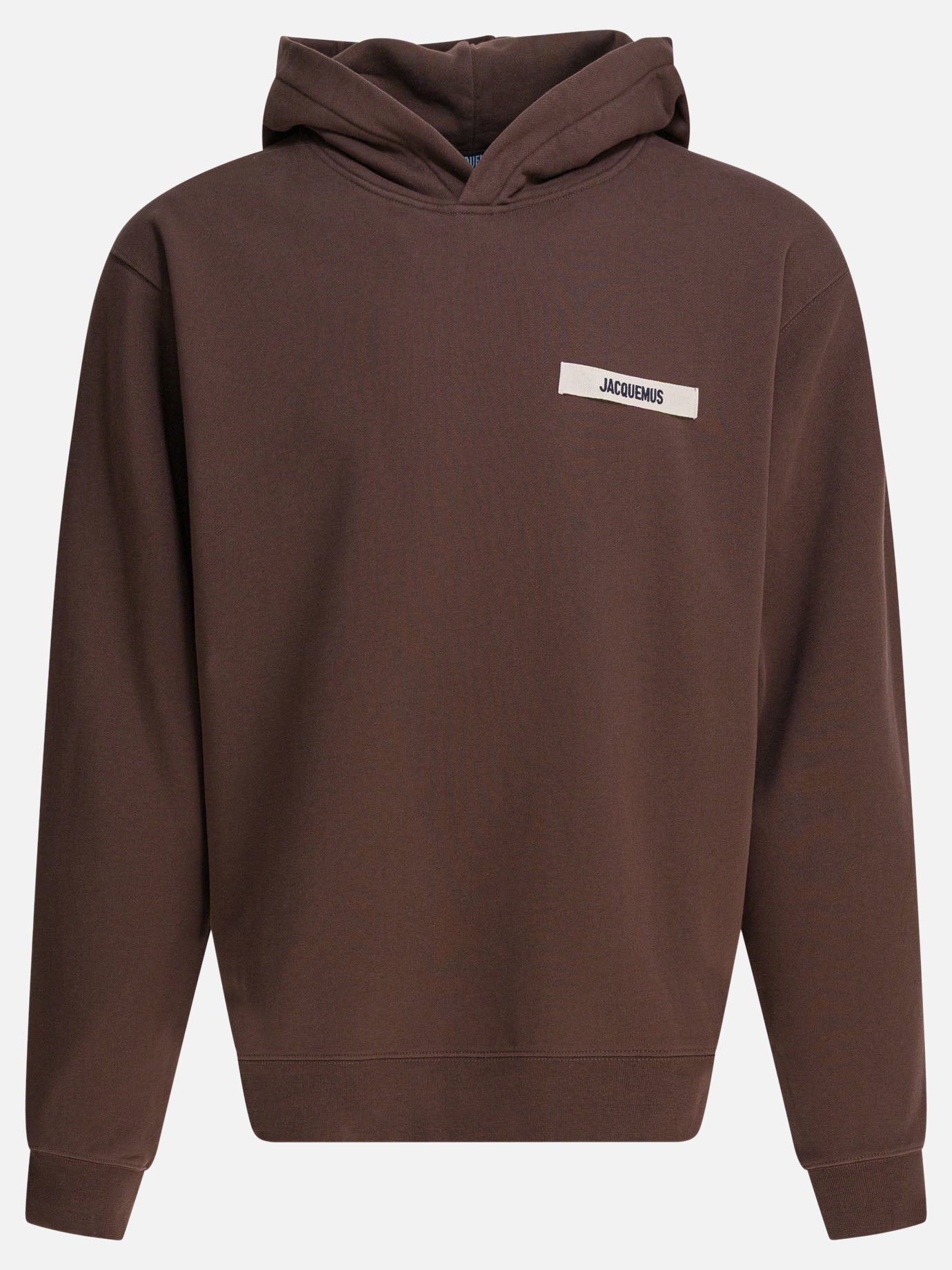 Jacquemus Felpa con cappuccio &quot;Gros Grain&quot; 10985634_S Brown thumbnail_1