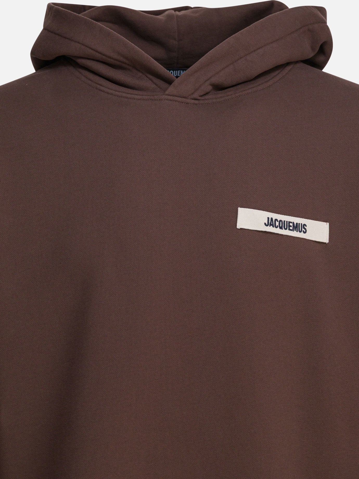 Jacquemus Felpa con cappuccio &quot;Gros Grain&quot; 10985634_S Brown thumbnail_3