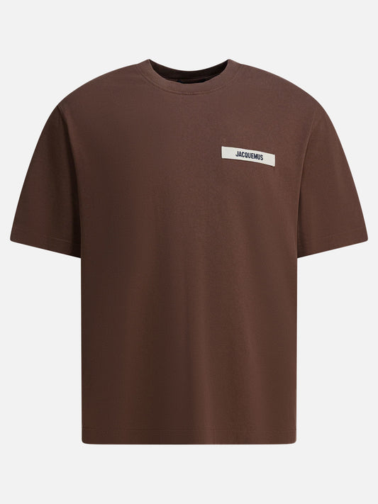 Crewneck t-shirts Logo  Brown - Jacquemus Men | PLP | VIETTI Online Store 
