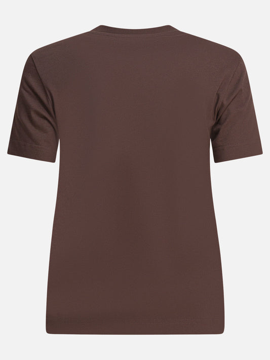 T-shirt girocollo Logo  Marrone - Jacquemus Donna | PLP | VIETTI Online Store | 2
