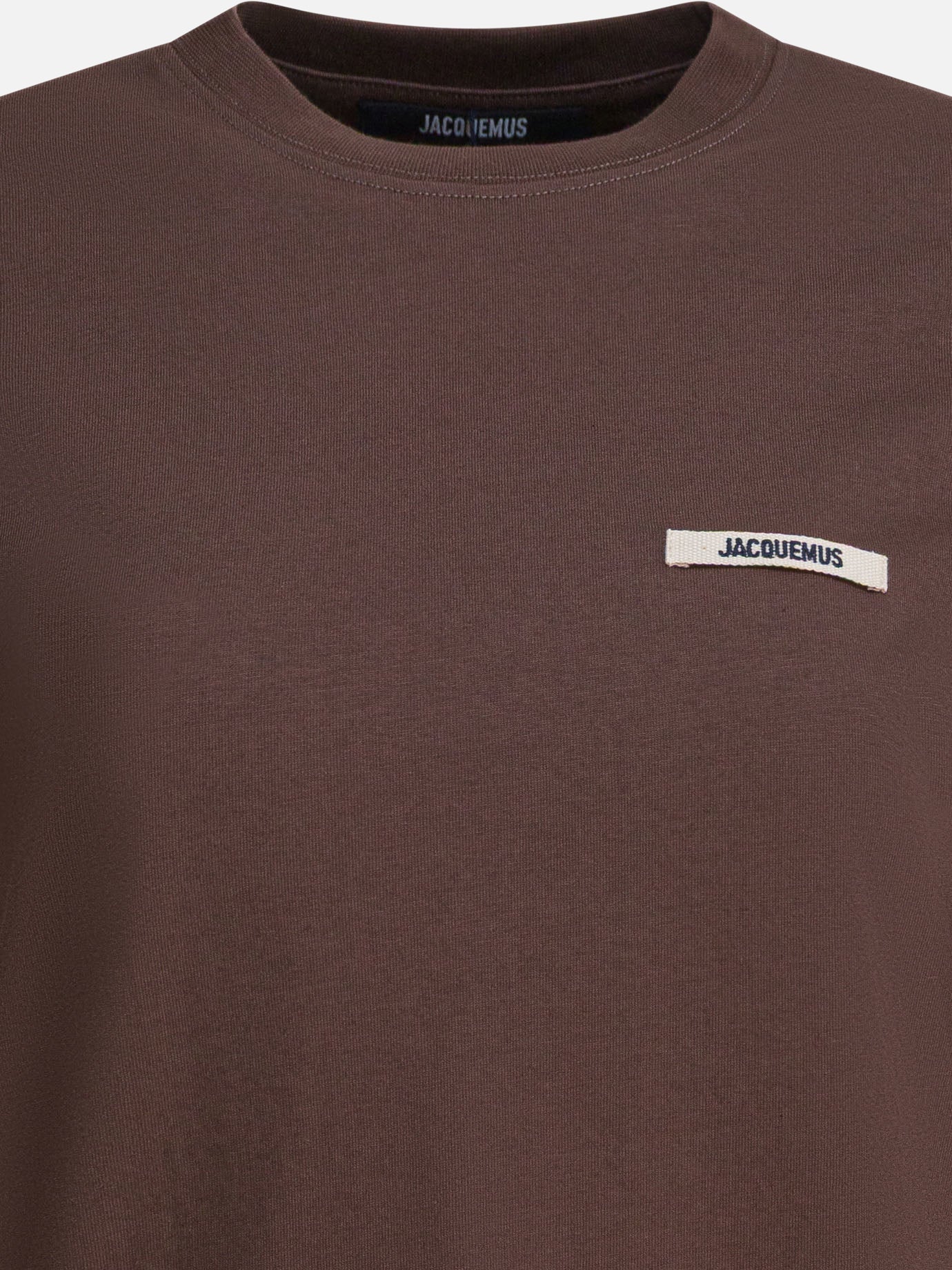 Crewneck t-shirts Logo  Brown - Jacquemus Women | PDP | VIETTI Online Store | thumbnail_3