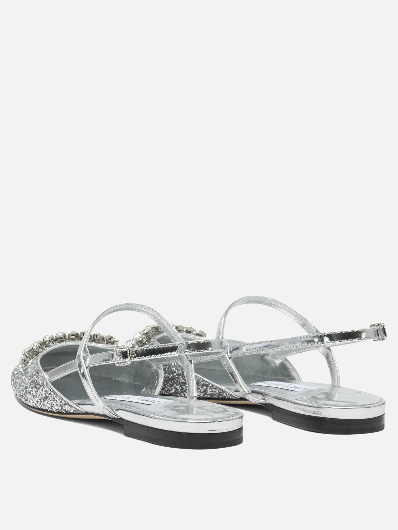 Sandali bassi 100% calf - 100% calf  Argento - Jimmy Choo Donna | PDP | VIETTI Online Store | Zoom-Modal_4
