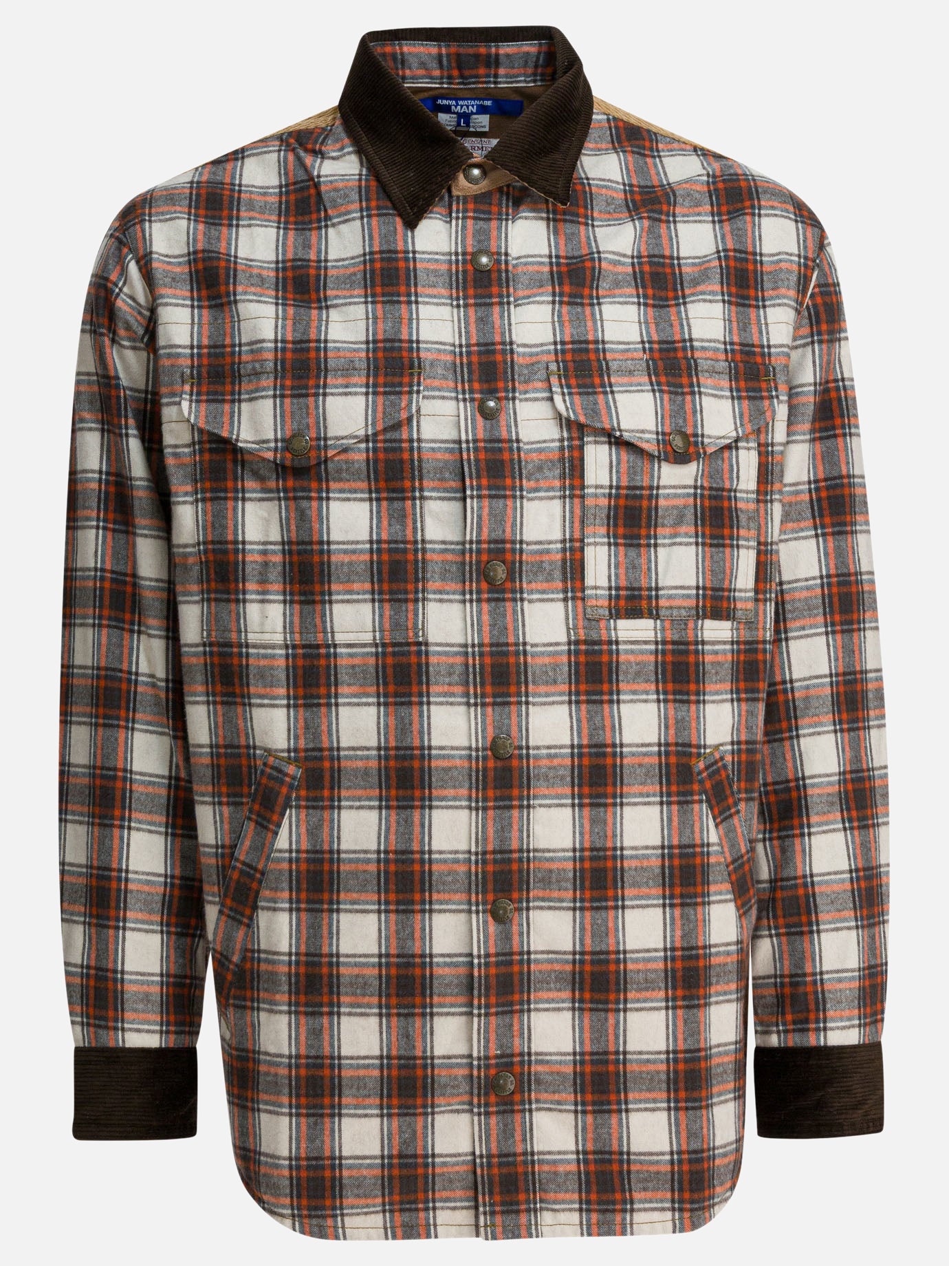 Overshirt jackets Check  Brown - Junya Watanabe MAN Men | PDP | VIETTI Online Store | Zoom-Modal
