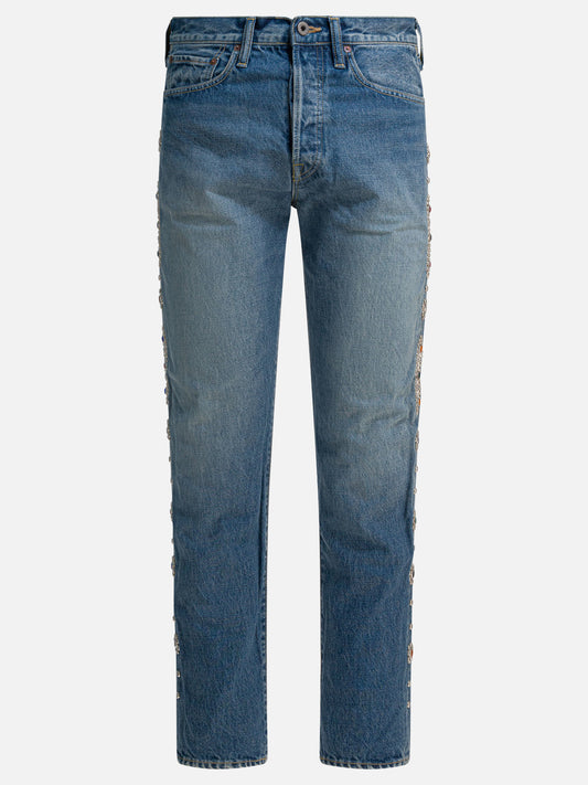 Jeans a gamba dritta Denim  Blu - KAPITAL Uomo | PDP | VIETTI Online Store 
