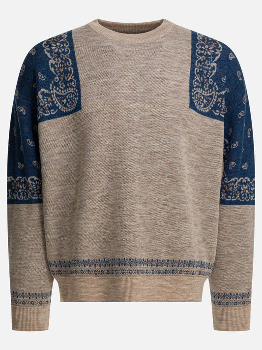 Crewneck sweaters Paisley  Blue - KAPITAL Men | PLP | VIETTI Online Store 
