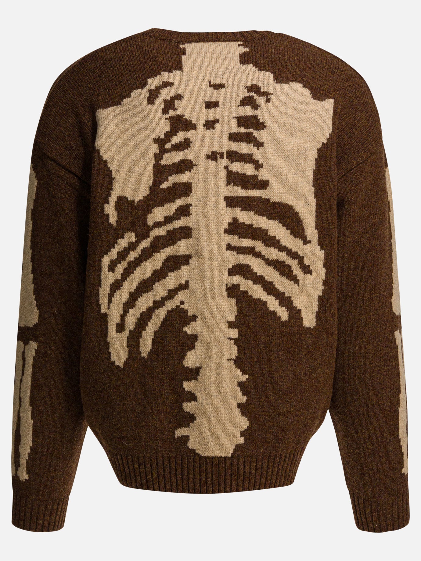 Crewneck sweaters Solid colour  Brown - KAPITAL Men | PDP | VIETTI Online Store | thumbnail_2