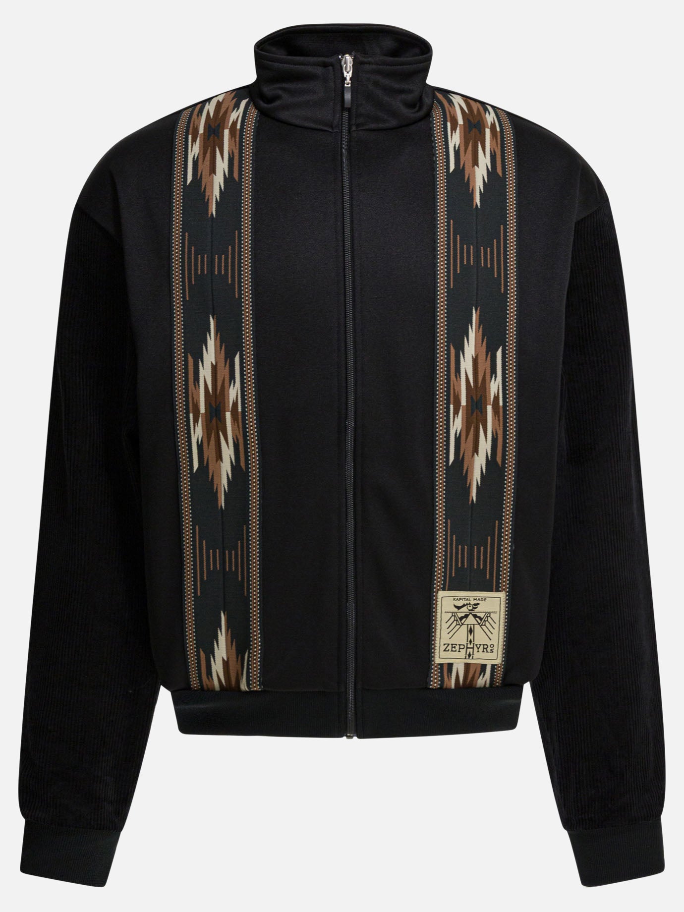 Felpe con zip Solid colour  Nero - KAPITAL Uomo | PDP | VIETTI Online Store | thumbnail