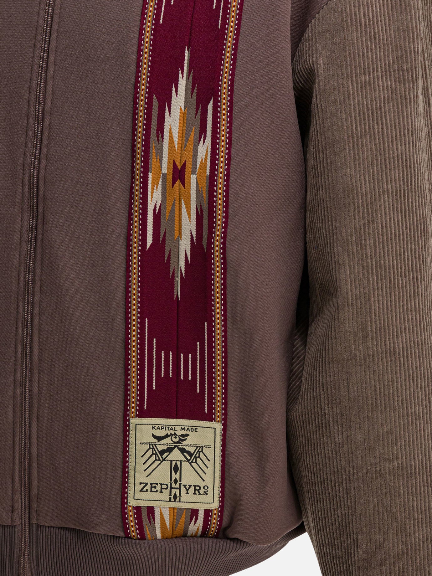 Full zip sweatshirts Solid colour  Brown - KAPITAL Men | PDP | VIETTI Online Store | Zoom-Modal_4
