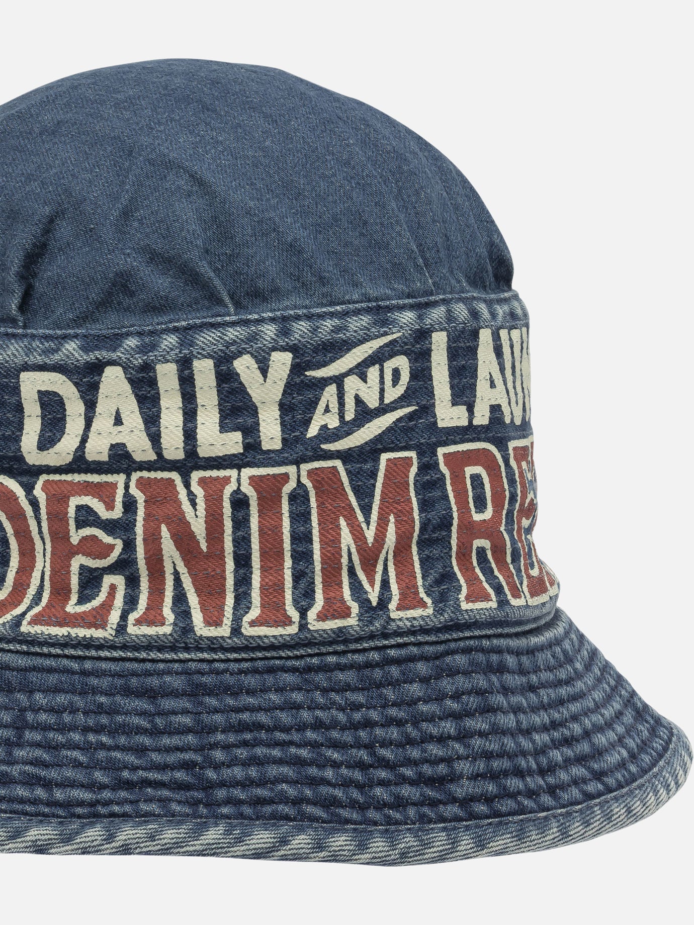 Bucket hats 100% cotton  Blue - KAPITAL Men | PDP | VIETTI Online Store | Zoom-Modal_4
