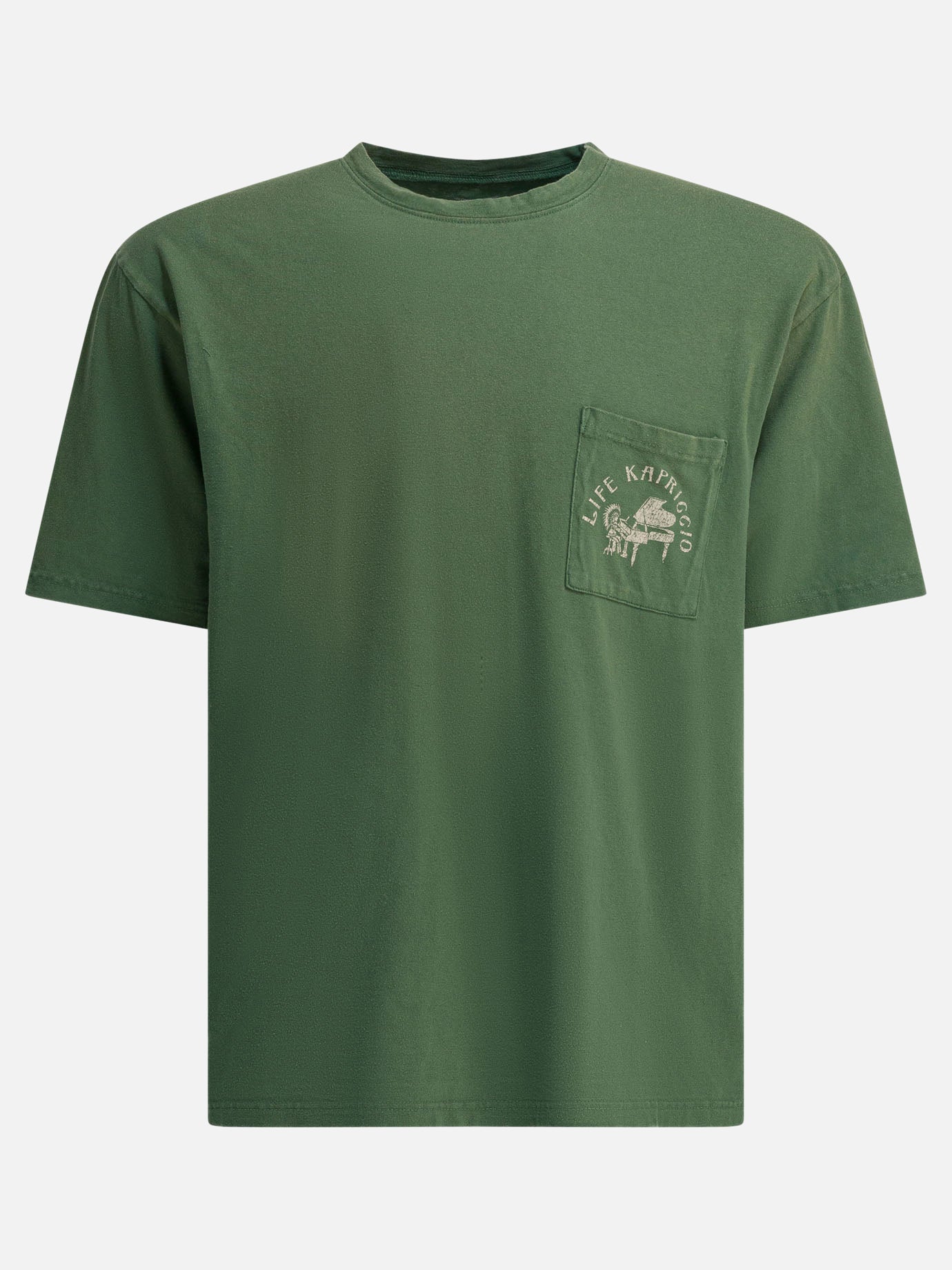 T-shirt girocollo Print  Verde - KAPITAL Uomo | PDP | VIETTI Online Store | thumbnail
