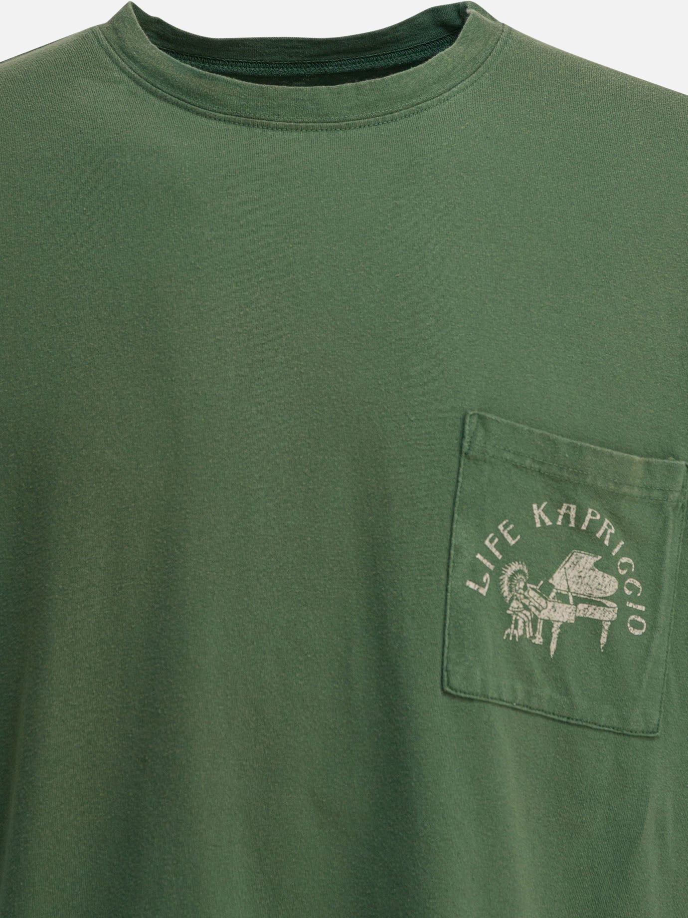 T-shirt girocollo Print  Verde - KAPITAL Uomo | PDP | VIETTI Online Store | thumbnail_3