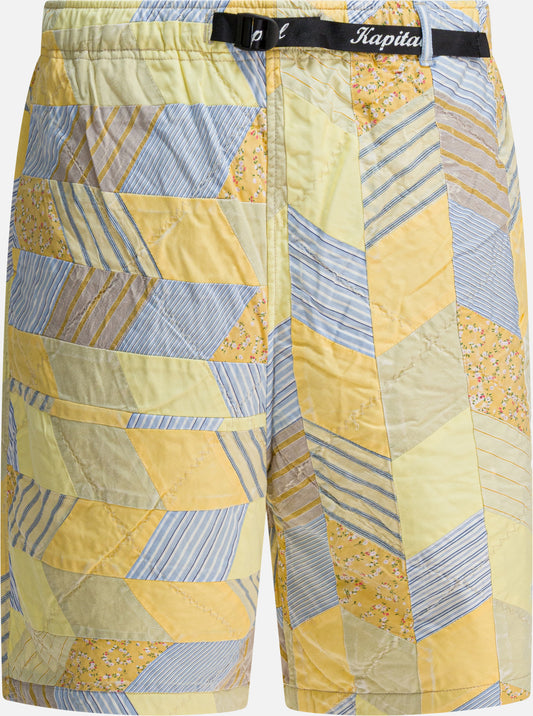 Short con lacci Patchwork  Giallo - KAPITAL Uomo | PDP | VIETTI Online Store 
