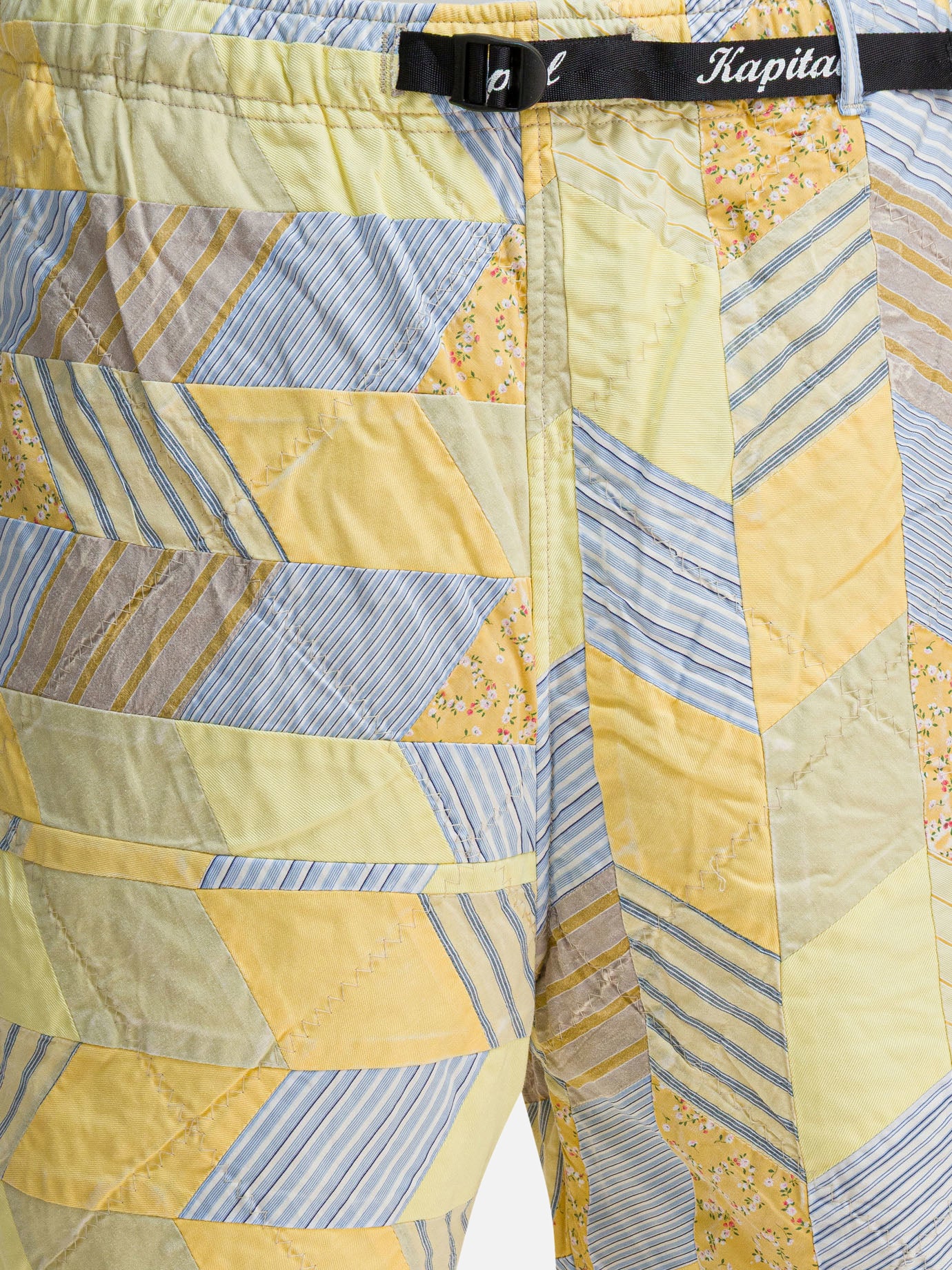 Short con lacci Patchwork  Giallo - KAPITAL Uomo | PDP | VIETTI Online Store | thumbnail_3