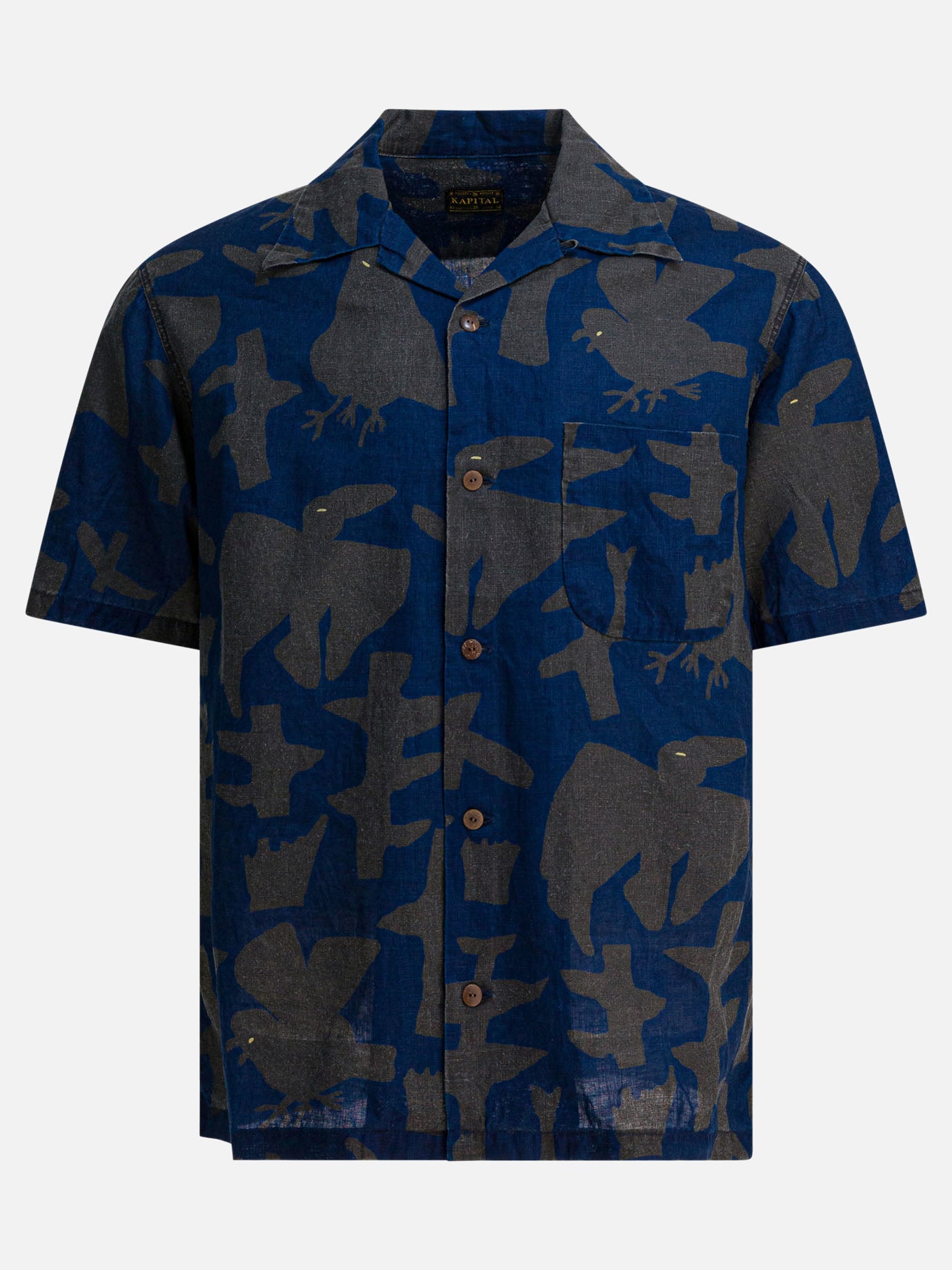 Camicie casual Print  Blu - KAPITAL Uomo | PDP | VIETTI Online Store | thumbnail