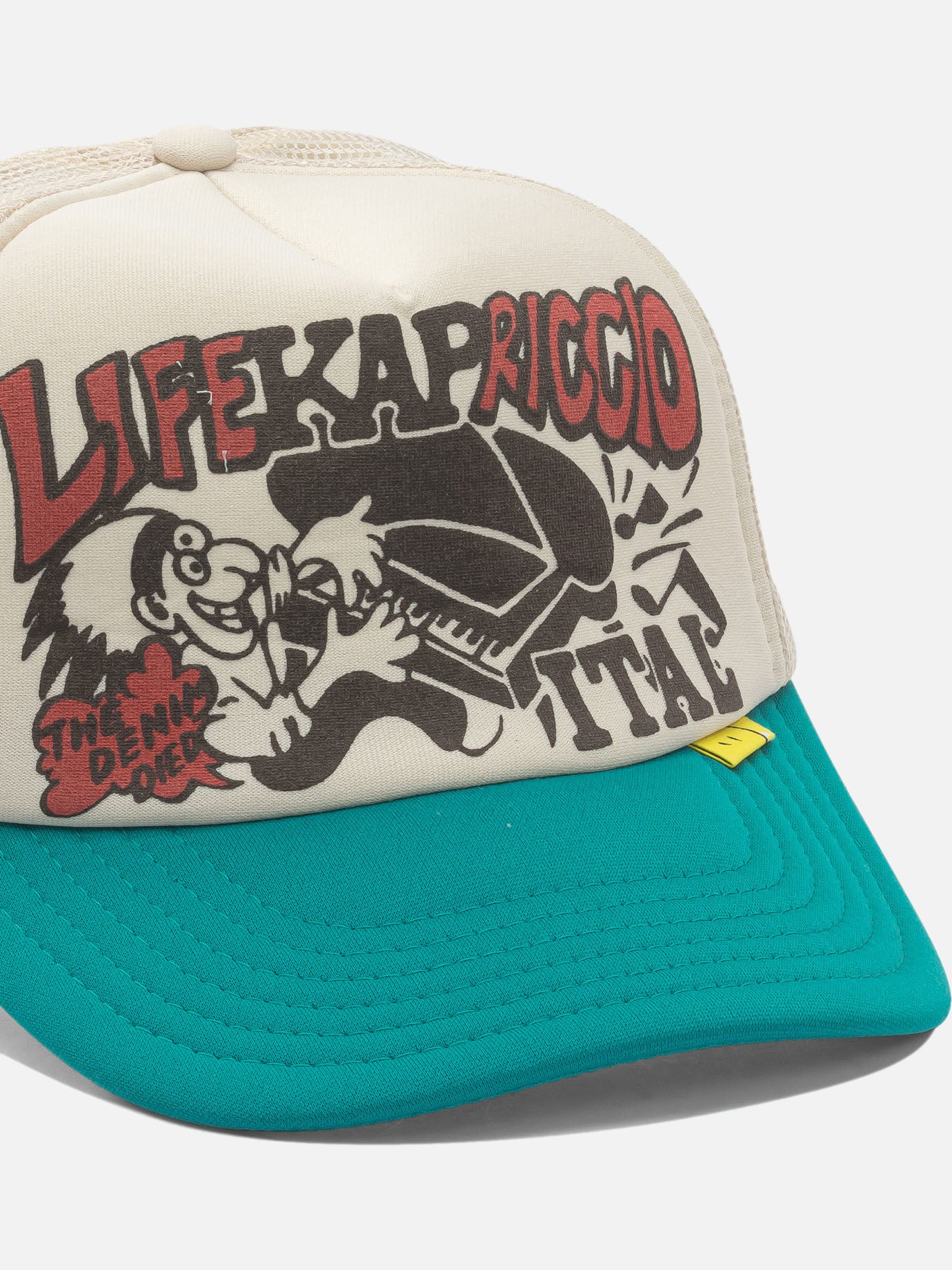 Trucker caps 100% polyester  White - KAPITAL Men | PDP | VIETTI Online Store | Zoom-Modal_4
