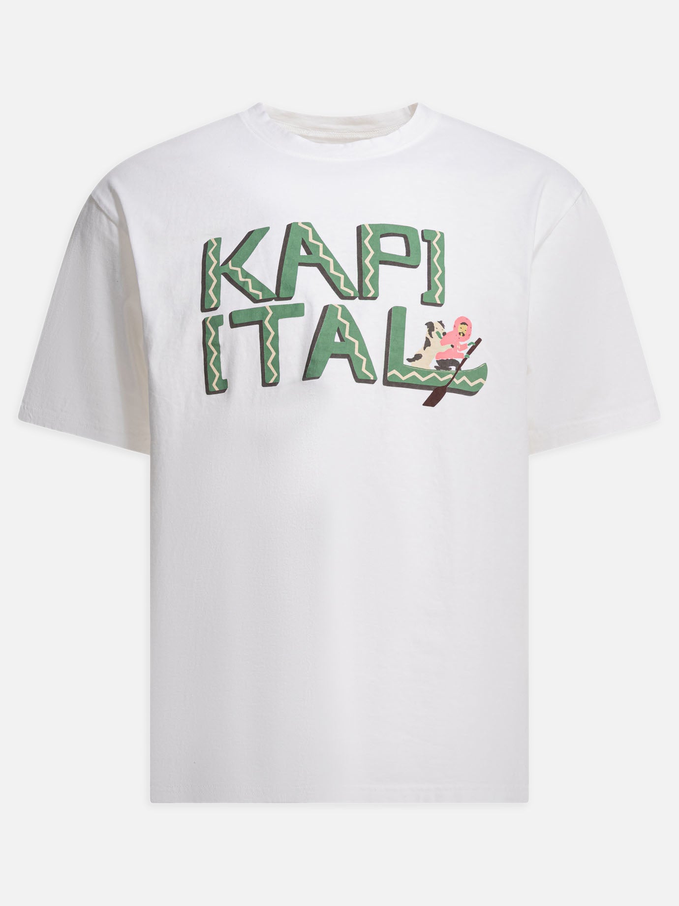 T-shirt girocollo Graphics  Bianco - KAPITAL Uomo | PDP | VIETTI Online Store | Zoom-Modal
