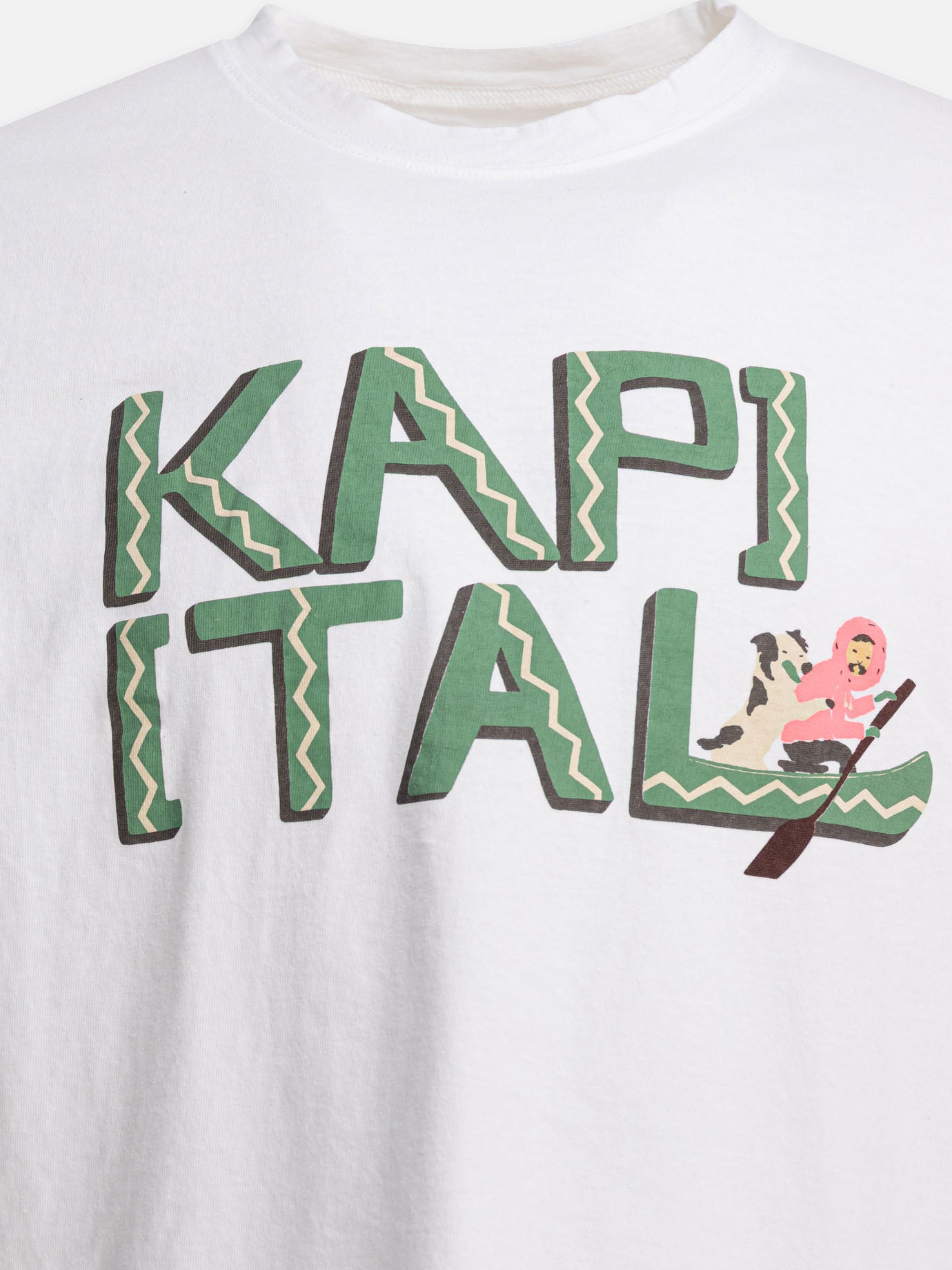 T-shirt girocollo Graphics  Bianco - KAPITAL Uomo | PDP | VIETTI Online Store | thumbnail_2