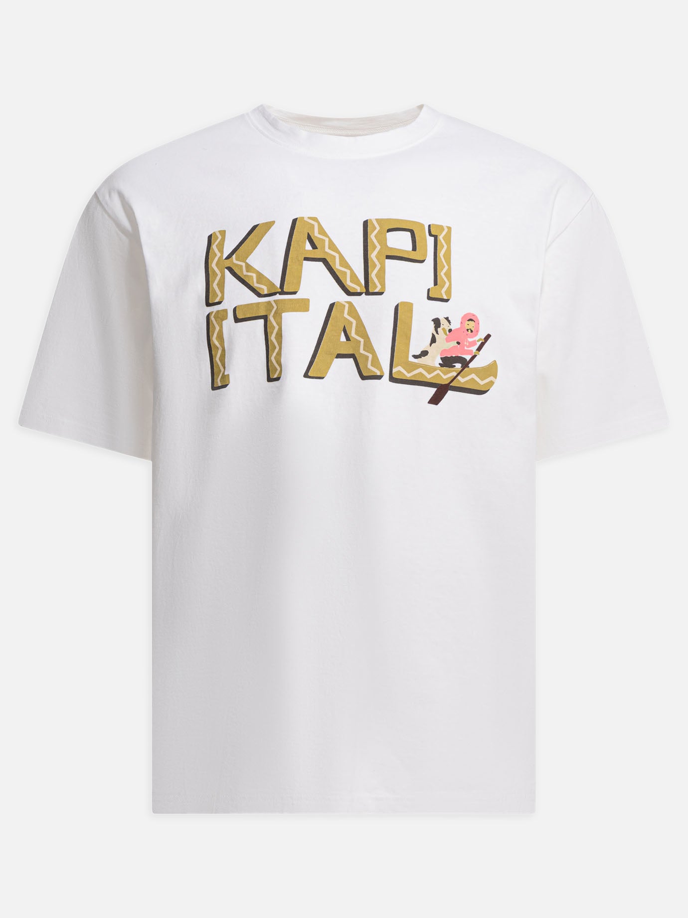 T-shirt girocollo Graphics  Bianco - KAPITAL Uomo | PDP | VIETTI Online Store | thumbnail