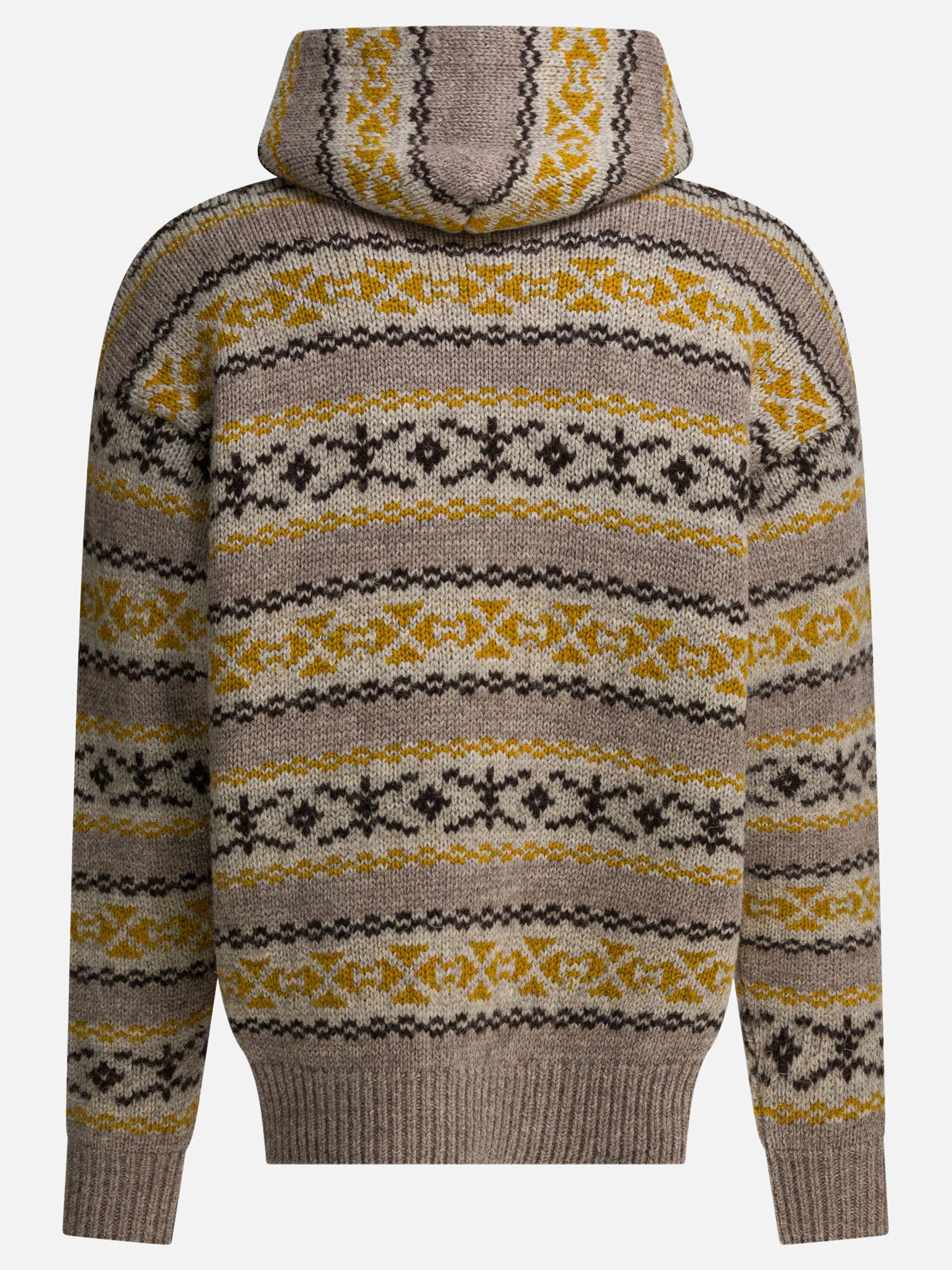 Hooded sweaters Textured knit  Yellow - KAPITAL Men | PDP | VIETTI Online Store | Zoom-Modal_2
