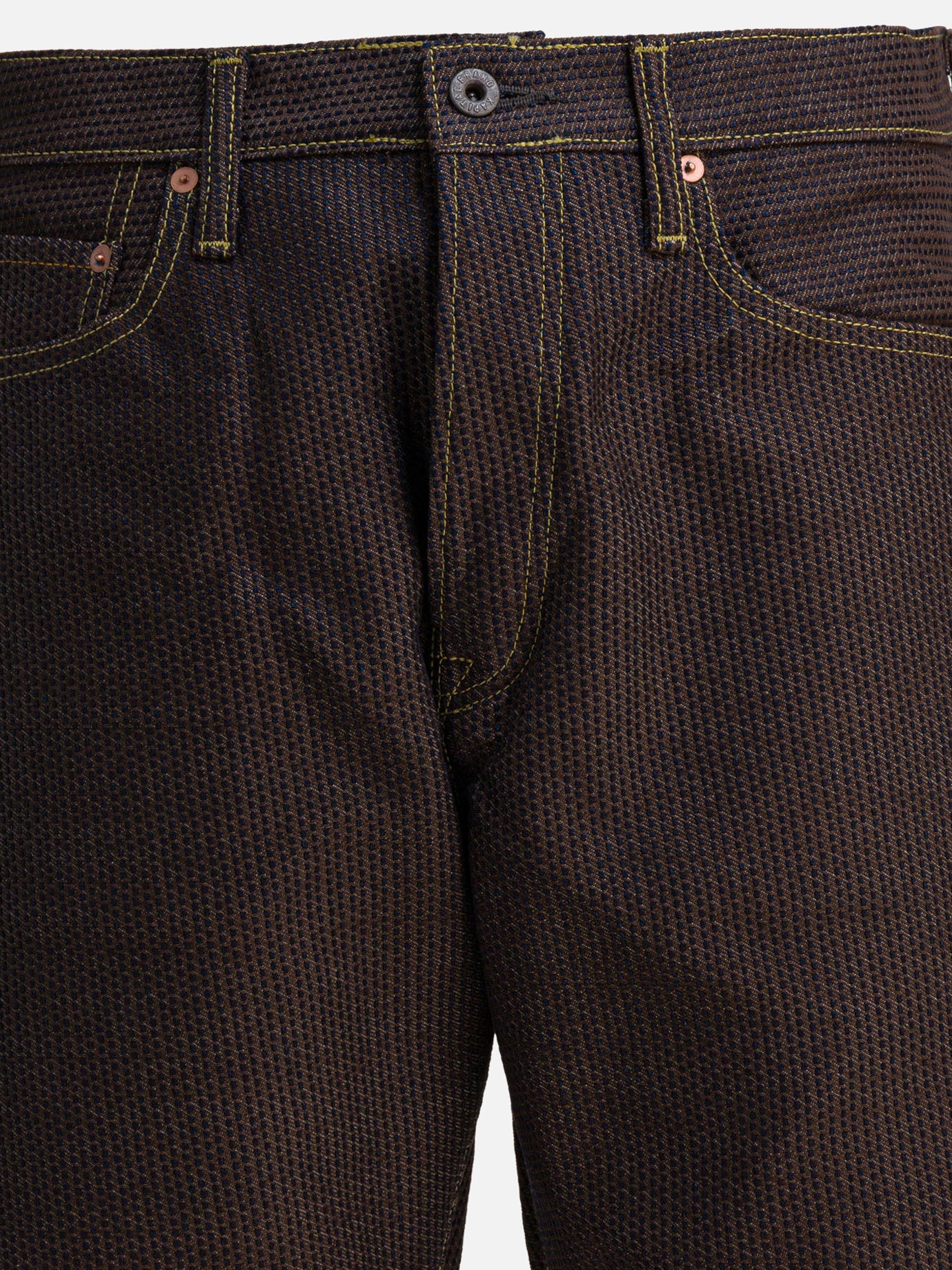 Jeans a gamba dritta Denim  Marrone - KAPITAL Uomo | PDP | VIETTI Online Store | thumbnail_3