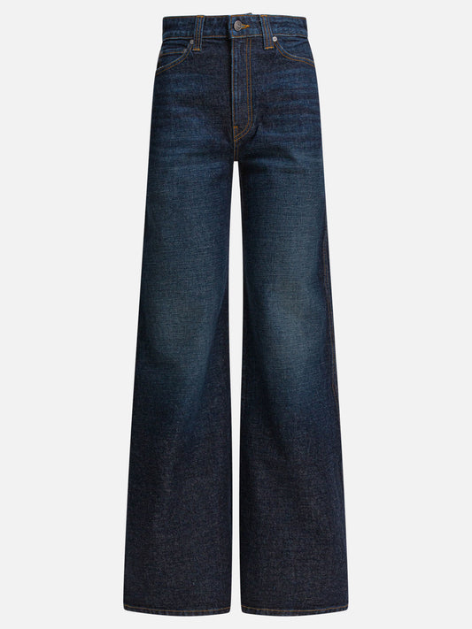 Wide-leg jeans Denim  Blue - Khaite Women | PLP | VIETTI Online Store 
