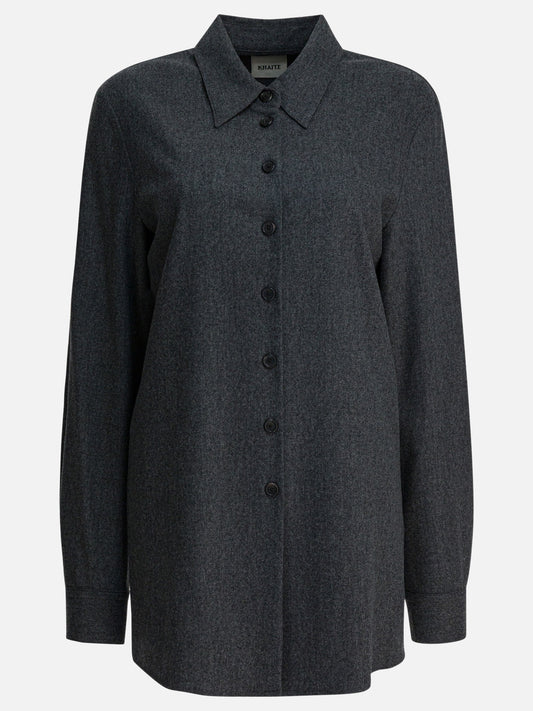 Casual shirts Solid colour  Grey - Khaite Women | PDP | VIETTI Online Store 
